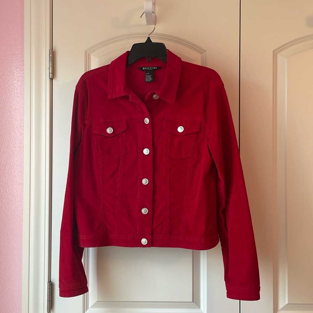 Baccini Red Jacket Size Medium - image 1